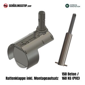 Rattenklappe TX11 PVC Ø 160 cm (KG) inkl. Montageaufsatz