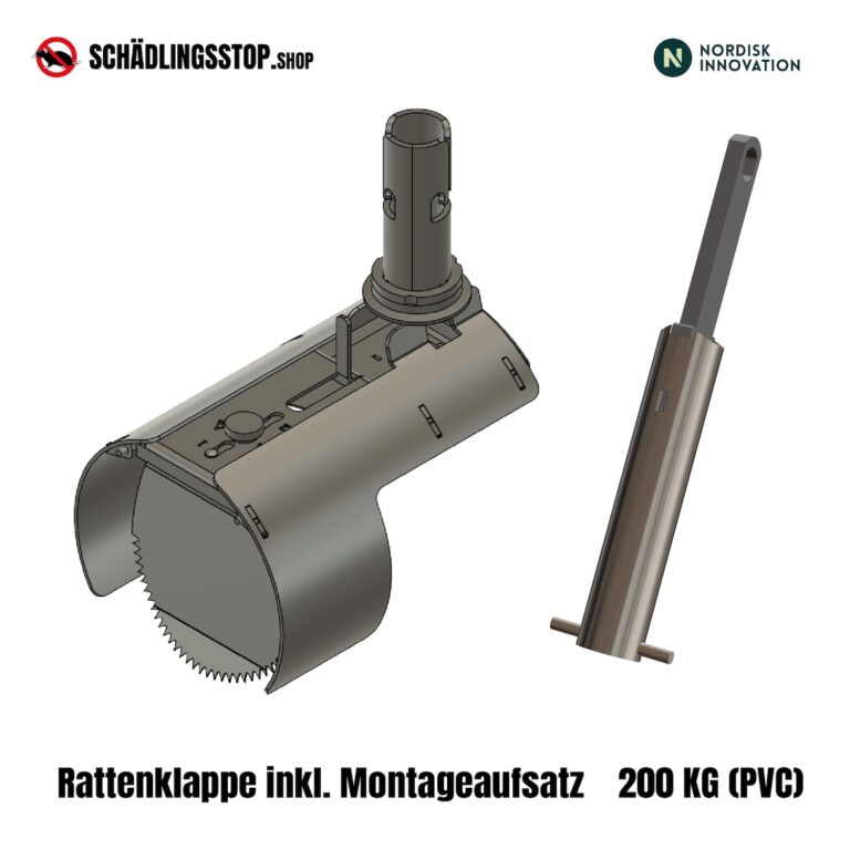 Rattenklappe TX11 PVC Ø 200 cm (KG) inkl. Montageaufsatz